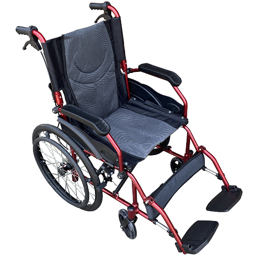 赤色の車椅子